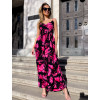šaty dlouhé letní růžové květy1 3xxxx