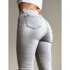 Světle šedé džíny push-up