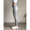 Světle šedé džíny push-up