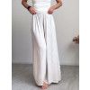 široké letní kalhoty krémové1 2