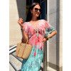boho šaty mentolové dlouhé3 2