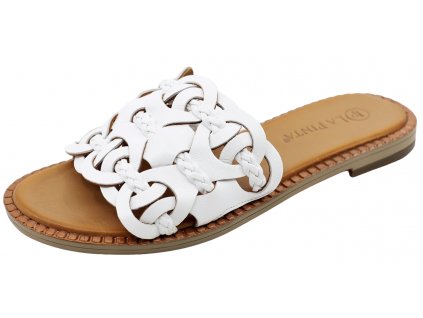 Dámské letní pantofle LA PINTA, model 0095-153-9719.1 white