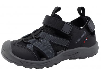 Dětské letní sandále, sandálky VIKING, model 3-53610-277 ADVENTURE black/charcoal