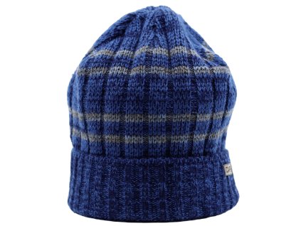 Dětská zimní čepice CAPU, model 733, modrá/šedá