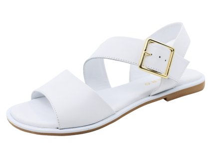Dámské letní celokožené sandálky GUERO, model P027-207-T138 white