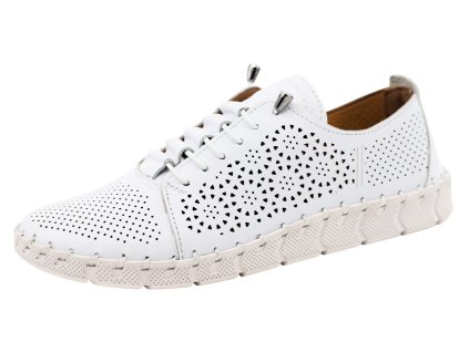 Dámské celokožené mokasíny URBAN LADIES, model 97-24 white