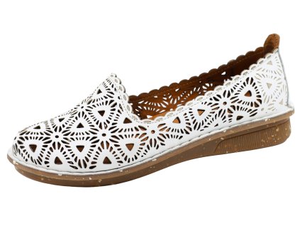 Dámské letní baleríny GRAND MODA, model 144-1 white