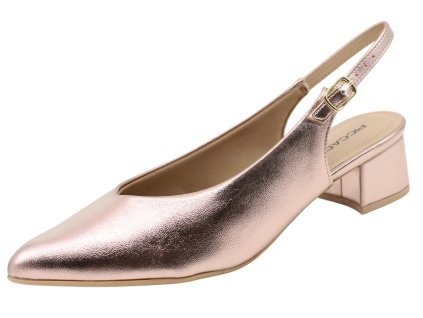 Dámské zlaté lodičky PICCADILLY 739031-88 gold/rosado