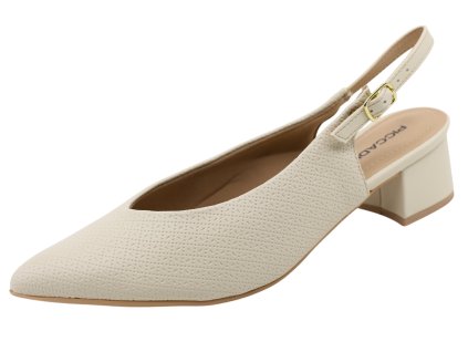 Dámské přírodní lodičky PICCADILLY 739031-97 off white