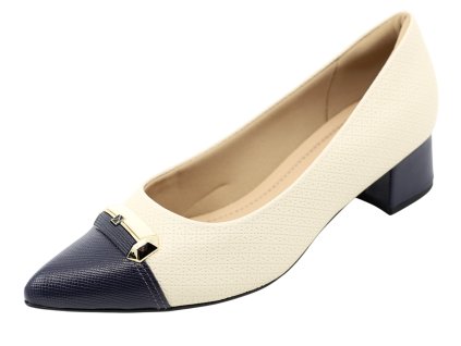 Dámské lodičky PICCADILLY 739065-12 off white/navy