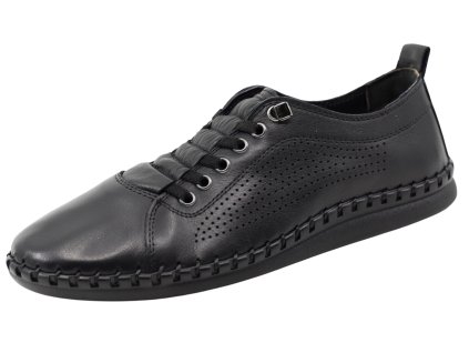 Dámské letní celokožené mokasíny URBAN LADIES 375-25 black