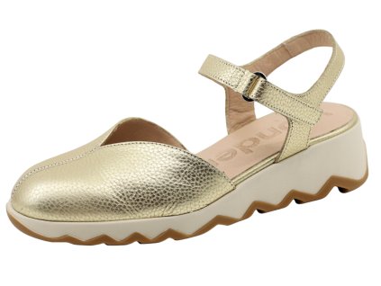 Dámské letní celokožené střevíčky WONDERS, model C-7601 max platino