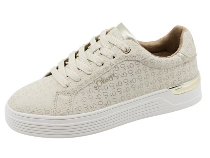Dámské přírodní tenisky s.OLIVER, model 2177802.80D7 light beige/champagne 1