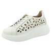 Dámské bílé tenisky WONDERS, model A-3621 off/plata
