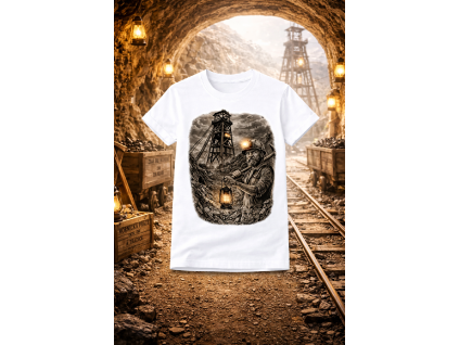 Hornická tradice na tričku(1)