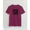 Trika s Trendy QR kódem burgundy