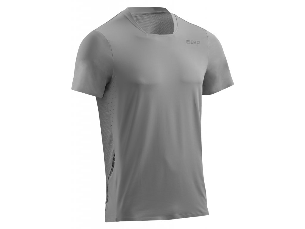 Běžecké tričko s krátkým rukávem pánské grey S