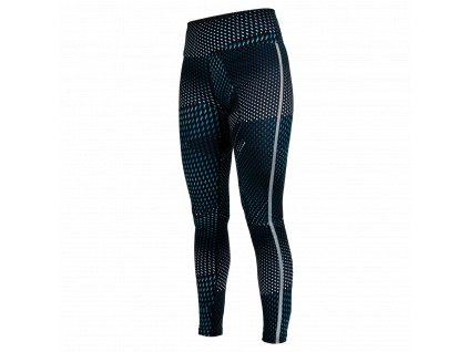 SALMING Run Split Tights Women Deep Teal AOP