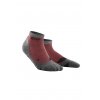 Kotníkové outdoorové ponožky LIGHT MERINO dámské berry/grey II