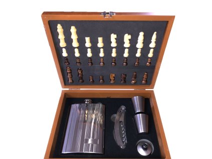 Ploskačka darčeková sada so šachom