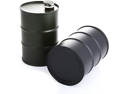 Nerezová ploskačka Kanister 750 ml v tvare valca