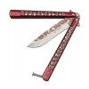 Motýlik nôž Gund Skull X Red (4)