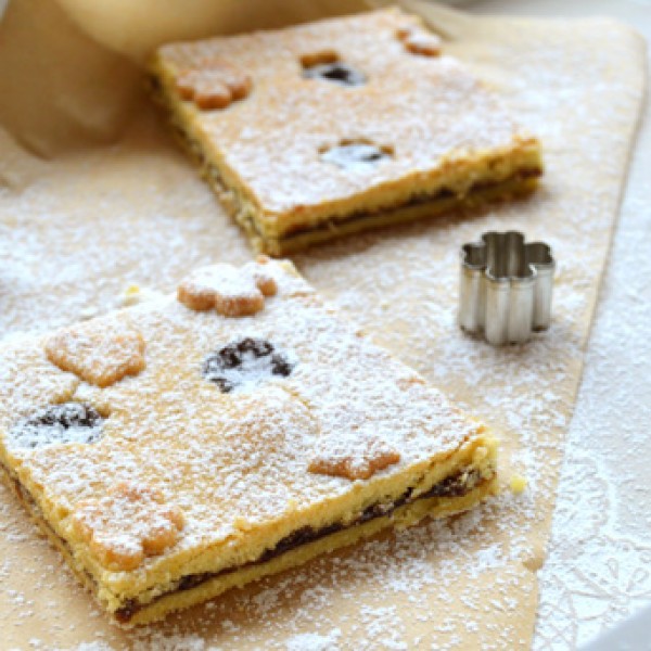 Linecký koláč s marmeládou