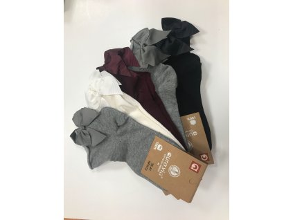 Dámské kotníkové ponožky Mašle 740