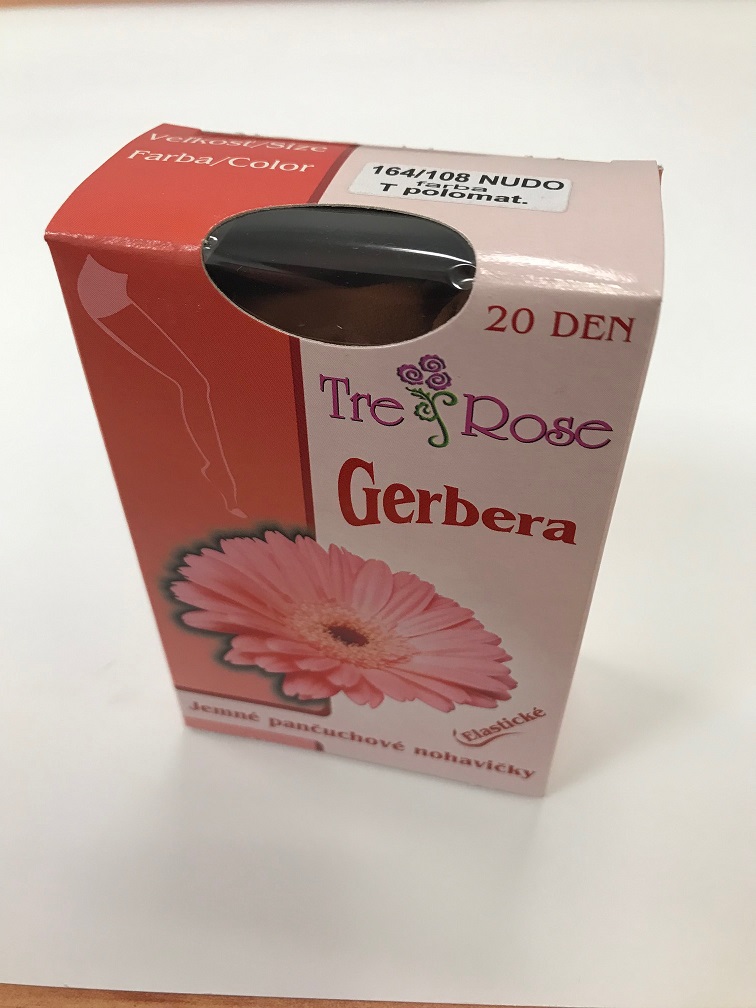 Dámske pančuchové nohavice Gerbera NUDO Farba: B - svetlá telová, Veľkosť: 170/116