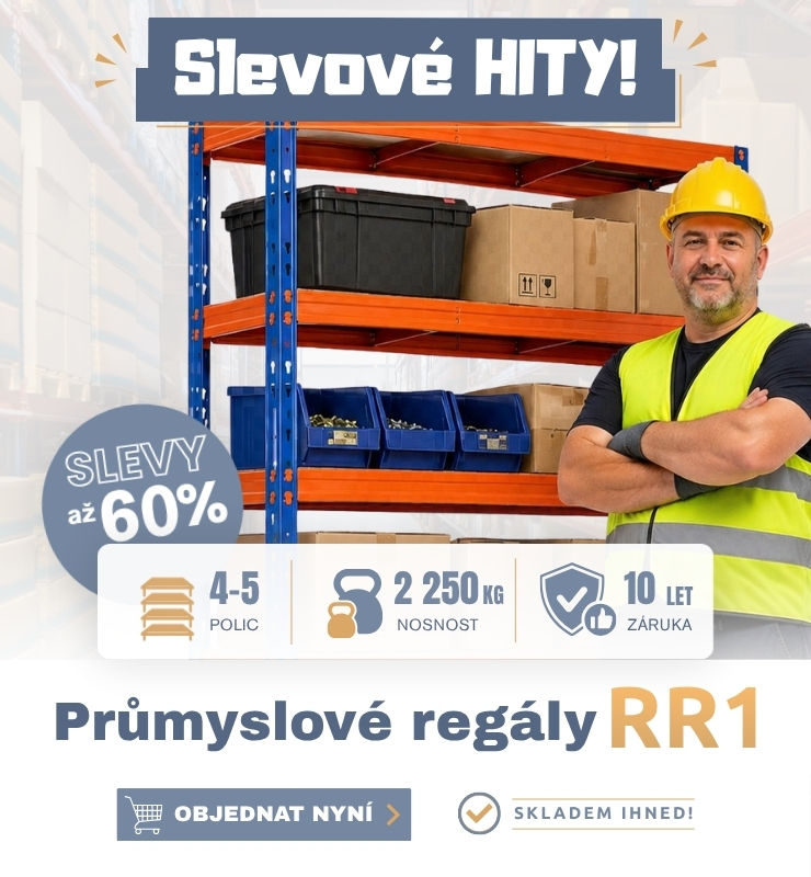 Profesionální regály slevy 20% - 60%