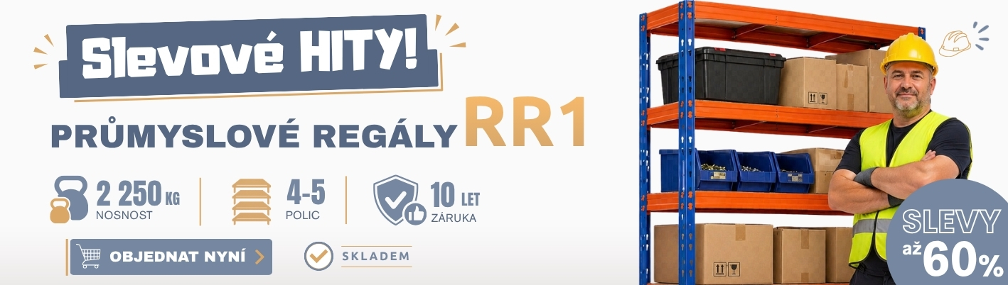 Profesionální regály slevy 20% - 60%