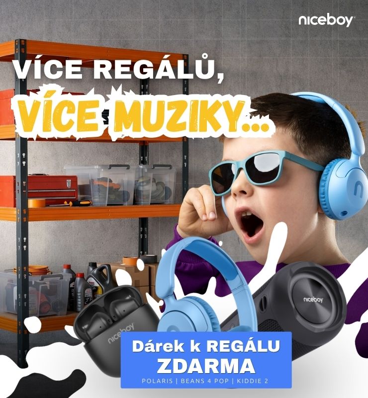 Dárek NICEBOY ke každému regálu RR1 nebo RNC