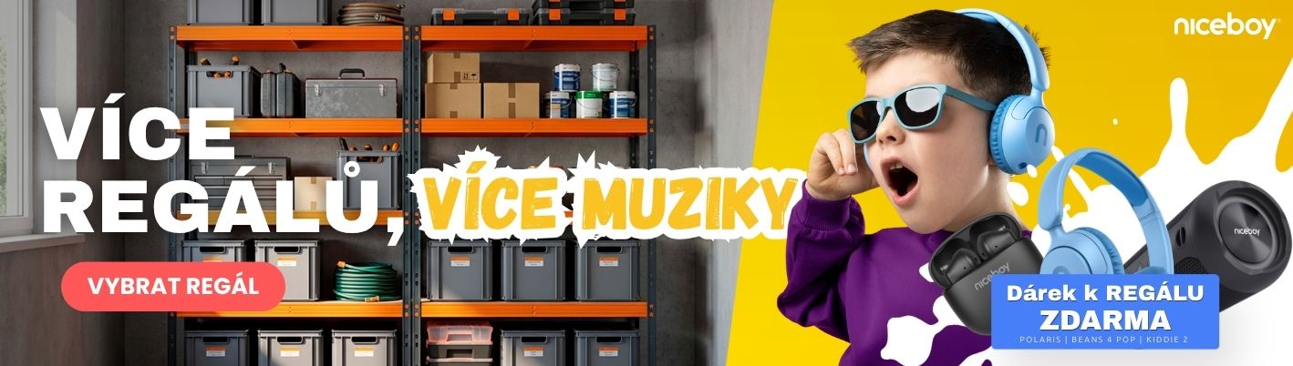 Dárek NICEBOY ke každému regálu RR1 nebo RNC