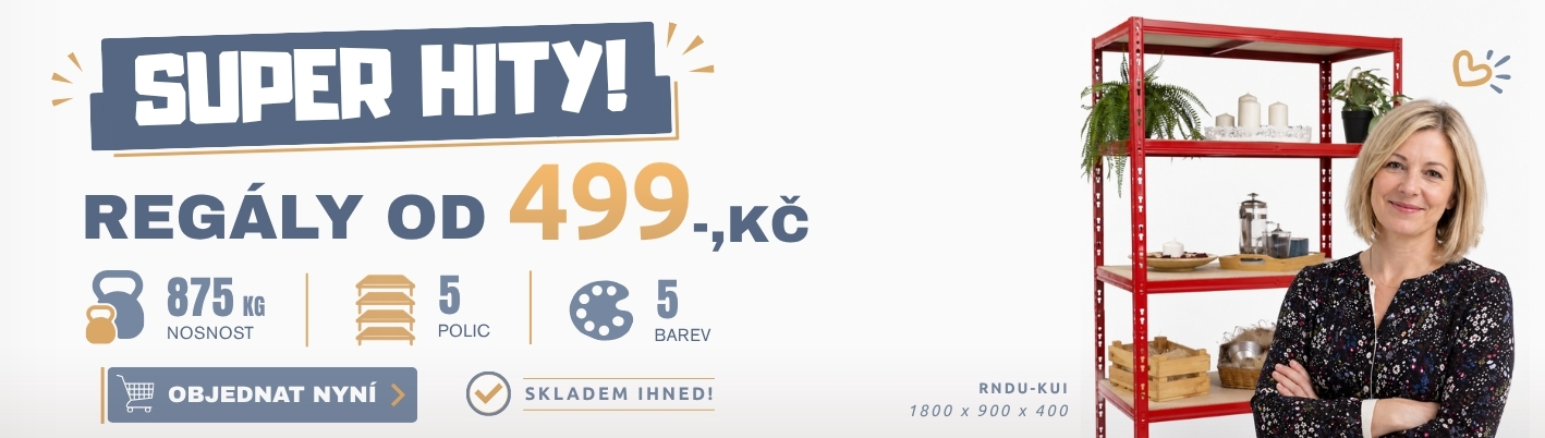 SUPER HIT regál od 499 Kč