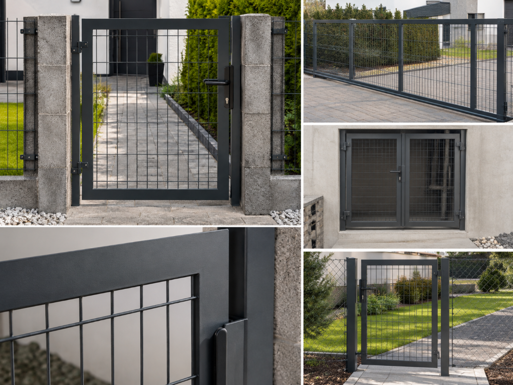 Použití svařované sítě jako výplně rámů, branek, vrat a dvířek