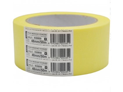 Mako Basic lepicí páska zakrývací hladký krep, 3 dny, do 60  °C, 48 mm × 50 m