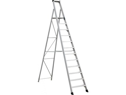 2840 3 stavebni hlinikovy zebrik s plosinou 10 pricek