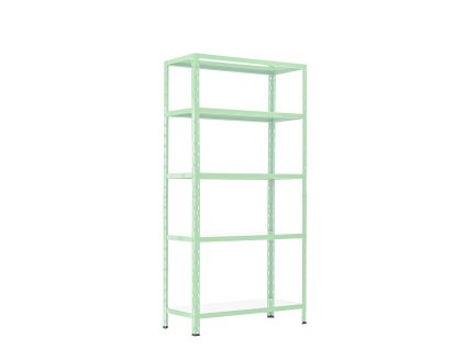 2936 1 policovy regal trestles limited rp5 1800x900x400 nosnost 350 kg 5 polic pastelove zeleny
