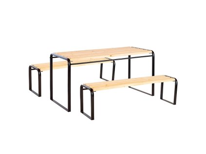trestles zahradni set stul 2lavice 01
