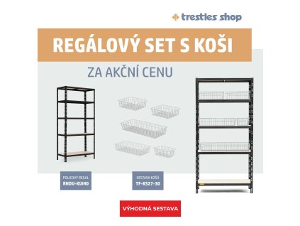 regálový set s koši bc