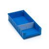 Příčný předěl s výřezem pro regálový box - 23,4x9 cm