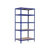 SUPER EKO HIT - Policový regál Trestles RNDU-KUI 1800x900x600, nosnost 875 kg, 5 polic, modrý