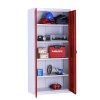 trestles plechova policova skrin 1800x800x400 mm uzamykatelna 4 police cervene dvere 02