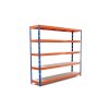 Trestles Profesionální policový regál RR1 1800x1800x700, nosnost 2250 kg, 5 polic, oranžovo-modrý