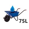Taczka, 75 l, bez otworów, niebieska