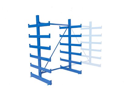 Polovičný regál Trestles RK, obojstranný.