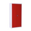 trestles plechová policová skriňa 1800x800x400 mm uzamykateľná 4 police červené dvere