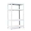 Policový regál Trestles RH 1500x1000x400, nosnosť 1400 kg, 4 police bílé