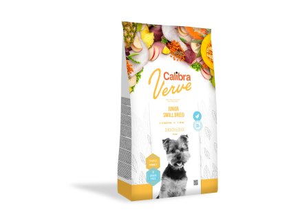 calibra verve dog junior small chicken duck