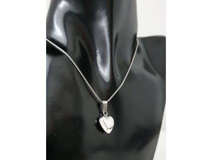 Ocelový řetízek Srdíčko “Petite Gleam Heart” stříbrná
